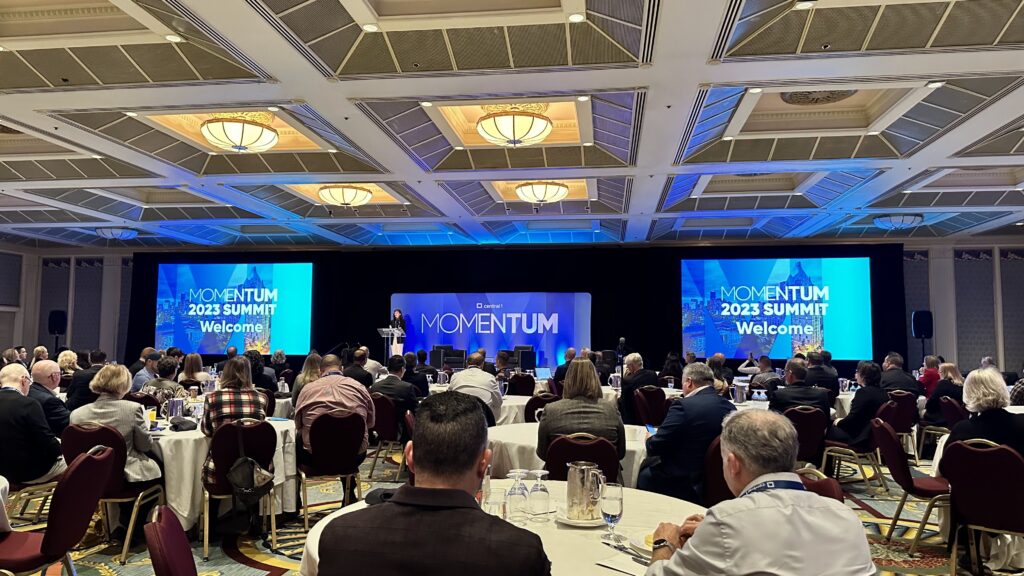 The Momentum2023 Conference mainstage.