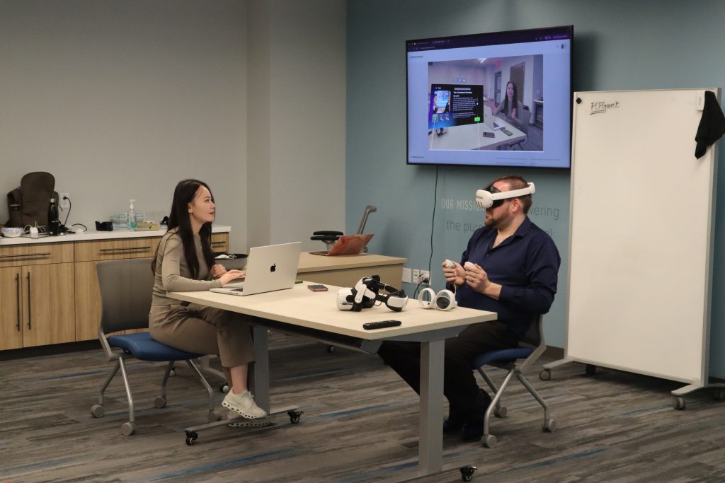 Image: On-site usability testing at First Commonwealth’s headquarters, capturing real-world user behaviour and interaction patterns.